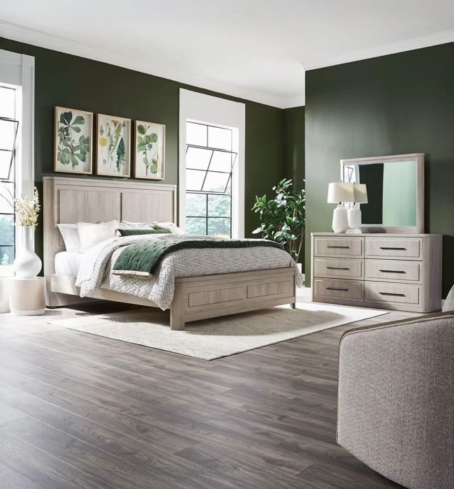 Chambre à coucher sur mesure en bois clair – BOALUM